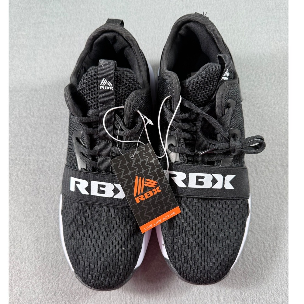 RBX Men's Black Mesh Athletic‎ Tennis Shoes Size 10 NWT Lightweight Trainers